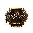 Sticker | flusha (Gold) | London 2018