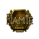 Sticker | flamie (Gold) | London 2018
