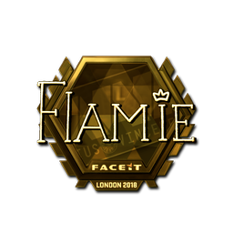 Sticker | flamie (Gold) | London 2018
