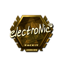 Sticker | electronic (Gold) | London 2018