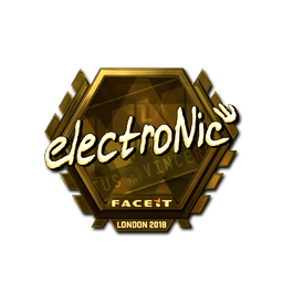 Sticker | electronic (Gold) | London 2018