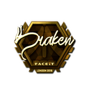 Sticker | draken (Gold) | London 2018