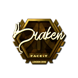 Sticker | draken (Gold) | London 2018