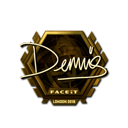 Sticker | dennis (Gold) | London 2018