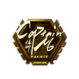 Sticker | captainMo (Gold) | London 2018