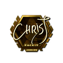 Sticker | chrisJ (Gold) | London 2018