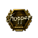 Sticker | chopper (Gold) | London 2018