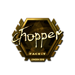 Sticker | chopper (Gold) | London 2018