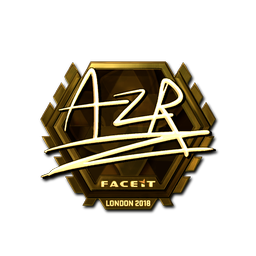 Sticker | AZR (Gold) | London 2018