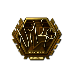 Sticker | NiKo (Gold) | London 2018