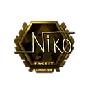 Sticker | niko (Gold)  | London 2018