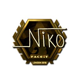 Sticker | niko (Gold)  | London 2018