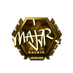 Sticker | MAJ3R (Gold) | London 2018