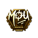 Sticker | mou (Gold) | London 2018
