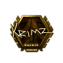 Sticker | KRIMZ (Gold) | London 2018