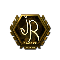 Sticker | jR (Gold) | London 2018