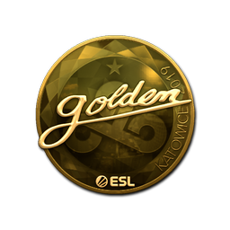 Sticker | Golden (Gold) | Katowice 2019