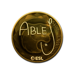 Sticker | ableJ (Gold) | Katowice 2019