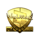 Sticker | wayLander (Gold) | Krakow 2017