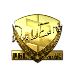 Sticker | WorldEdit (Gold) | Krakow 2017