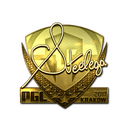 Sticker | steel (Gold) | Krakow 2017