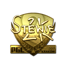 Sticker | Stewie2K (Gold) | Krakow 2017