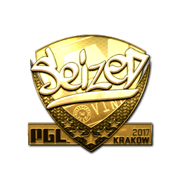 Sticker | seized (Gold) | Krakow 2017
