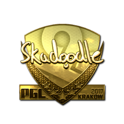 Sticker | Skadoodle (Gold) | Krakow 2017