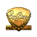 Sticker | pashaBiceps (Gold) | Krakow 2017