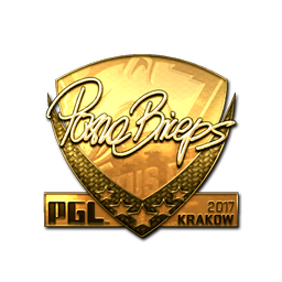 Sticker | pashaBiceps (Gold) | Krakow 2017