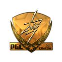 Sticker | Zeus (Gold) | Krakow 2017