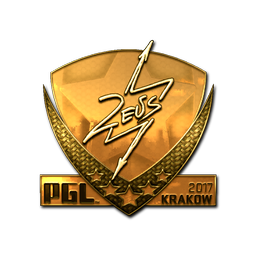 Sticker | Zeus (Gold) | Krakow 2017