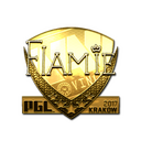 Sticker | flamie (Gold) | Krakow 2017