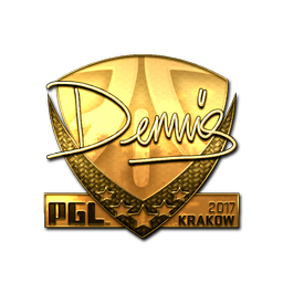 Sticker | dennis (Gold) | Krakow 2017