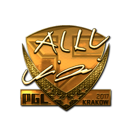 Sticker | allu (Gold) | Krakow 2017