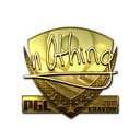 Sticker | n0thing (Gold) | Krakow 2017
