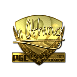 Sticker | n0thing (Gold) | Krakow 2017