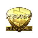 Sticker | markeloff (Gold) | Krakow 2017