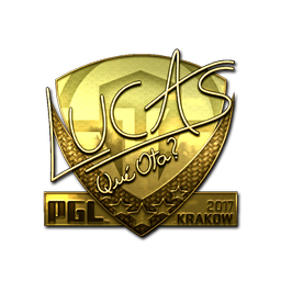 Sticker | LUCAS1 (Gold) | Krakow 2017