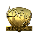 Sticker | k0nfig (Gold) | Krakow 2017