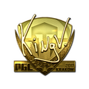Sticker | kNgV- (Gold) | Krakow 2017