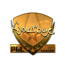 Sticker | Kjaerbye (Gold) | Krakow 2017