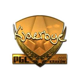 Sticker | Kjaerbye (Gold) | Krakow 2017