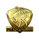 Sticker | jR (Gold) | Krakow 2017