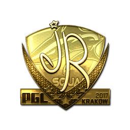 Sticker | jR (Gold) | Krakow 2017