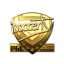 Sticker | innocent (Gold) | Krakow 2017