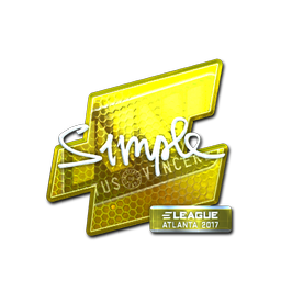 Sticker | s1mple (Foil) | Atlanta 2017