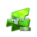 Sticker | markeloff (Foil) | Atlanta 2017