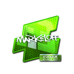 Sticker | markeloff (Foil) | Atlanta 2017