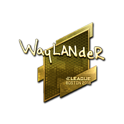 Sticker | wayLander (Gold) | Boston 2018